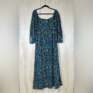 New ~ Lost + Wander Navy Floral Goodnight Garden Maci Dress Size M